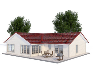 deco 05 - Traditionell  - Boyta 145 m2 - Visa mer information om det hr huset